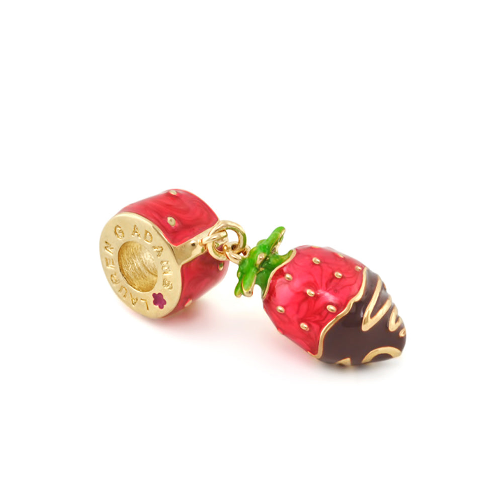 Gabriella Beads Chocolate Strawberry for Charms Bracelet