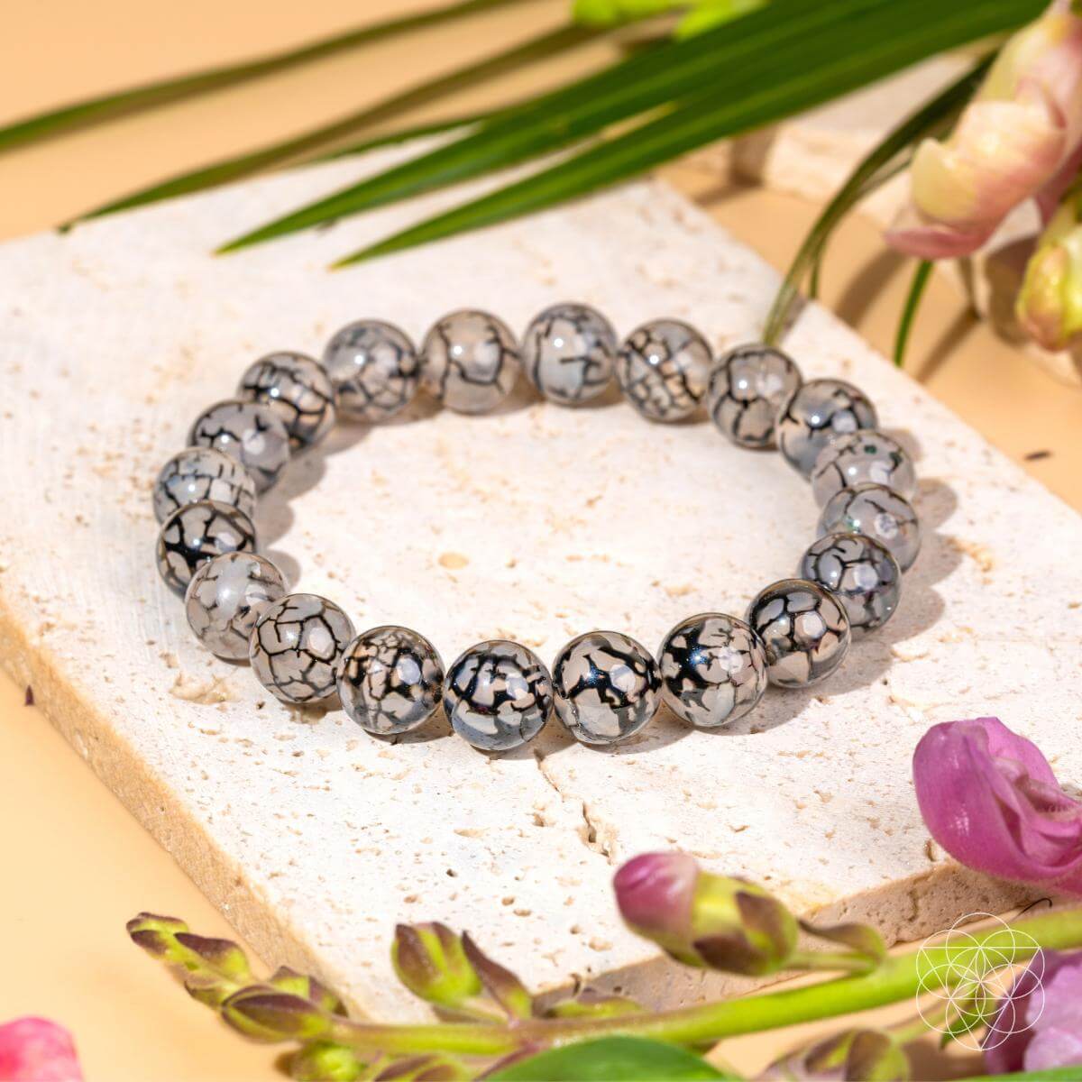 Calm in the Chaos - River Agate Bracelet by Conscious Items at Shirley Shoppe