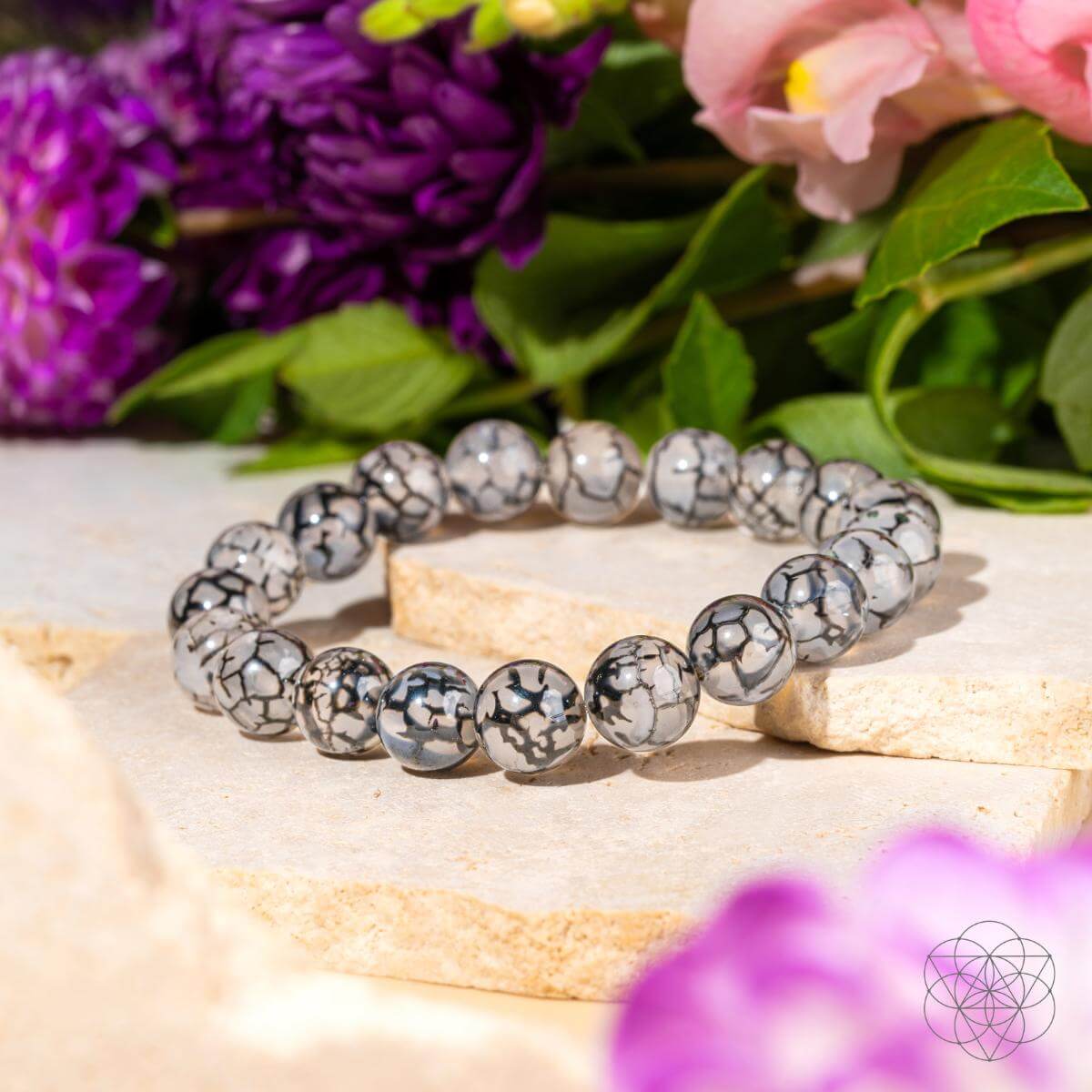 Calm in the Chaos - River Agate Bracelet by Conscious Items at Shirley Shoppe