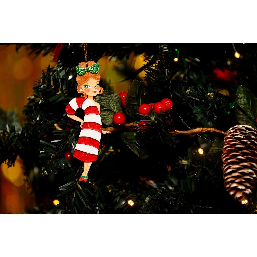 Candy Cane Tree Ornament by Laliblue by Quirks! at Shirley Shoppe