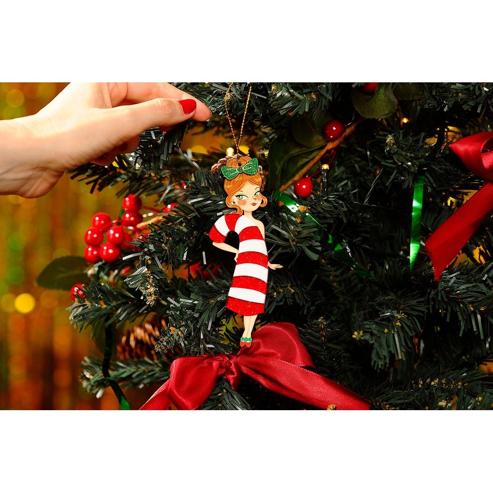 Candy Cane Tree Ornament by Laliblue by Quirks! at Shirley Shoppe