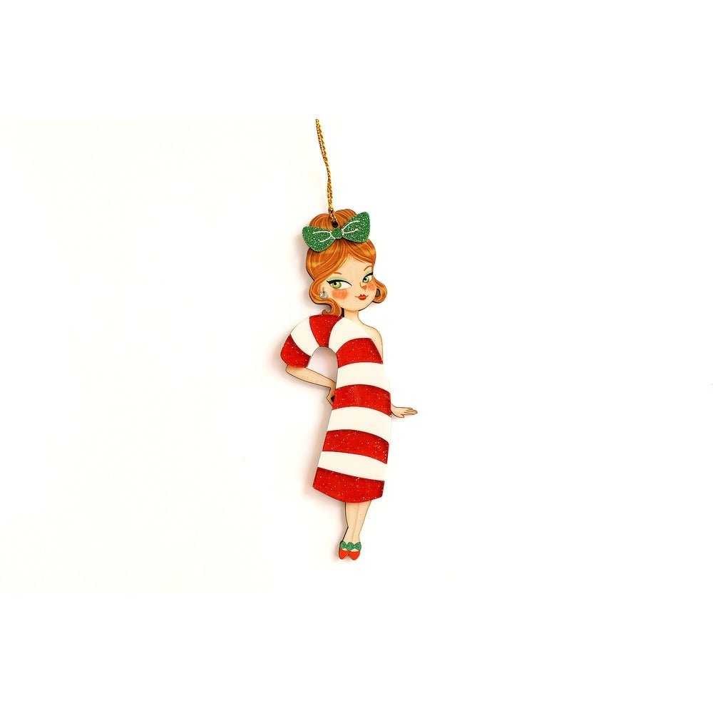 Candy Cane Tree Ornament by Laliblue by Quirks! at Shirley Shoppe