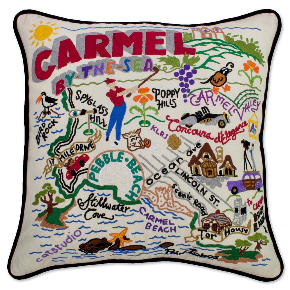 Carmel Hand - Embroidered Pillow by Quirks! at Shirley Shoppe