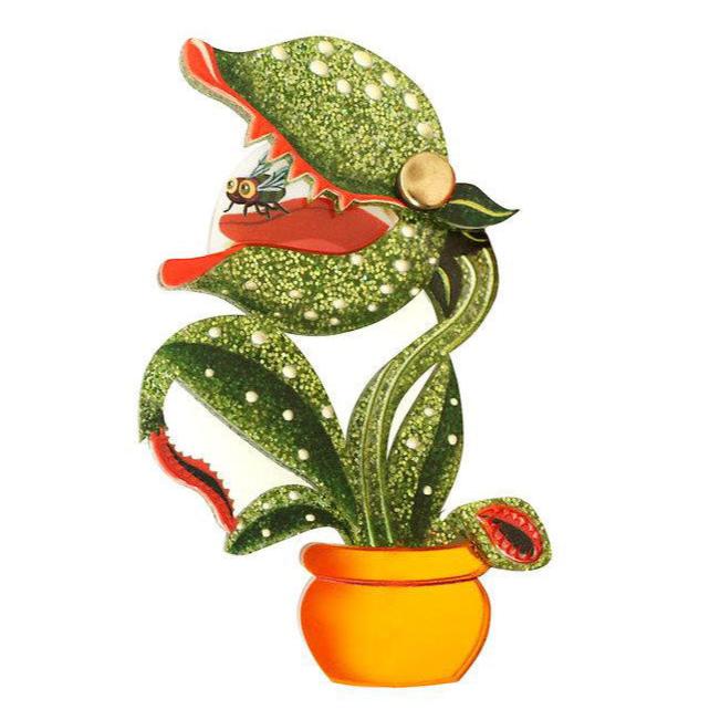 Carnivorous Plant Brooch by Laliblue by Quirks! at Shirley Shoppe