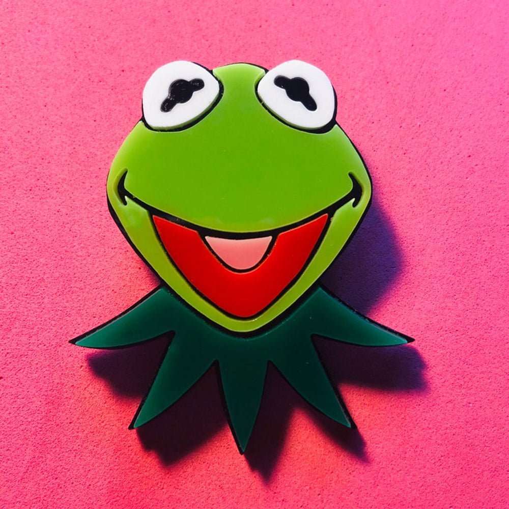 Cartoon Collection - Puppet Frog - Acrylic Brooch by Makokot Design by Quirks! at Shirley Shoppe