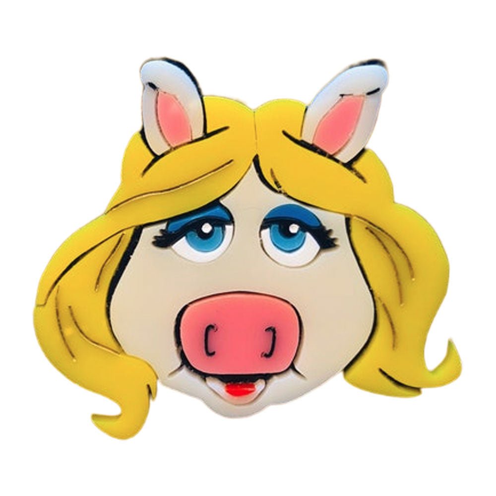 Cartoon Collection - Puppet Piggy - Acrylic Brooch by Makokot Design by Quirks! at Shirley Shoppe