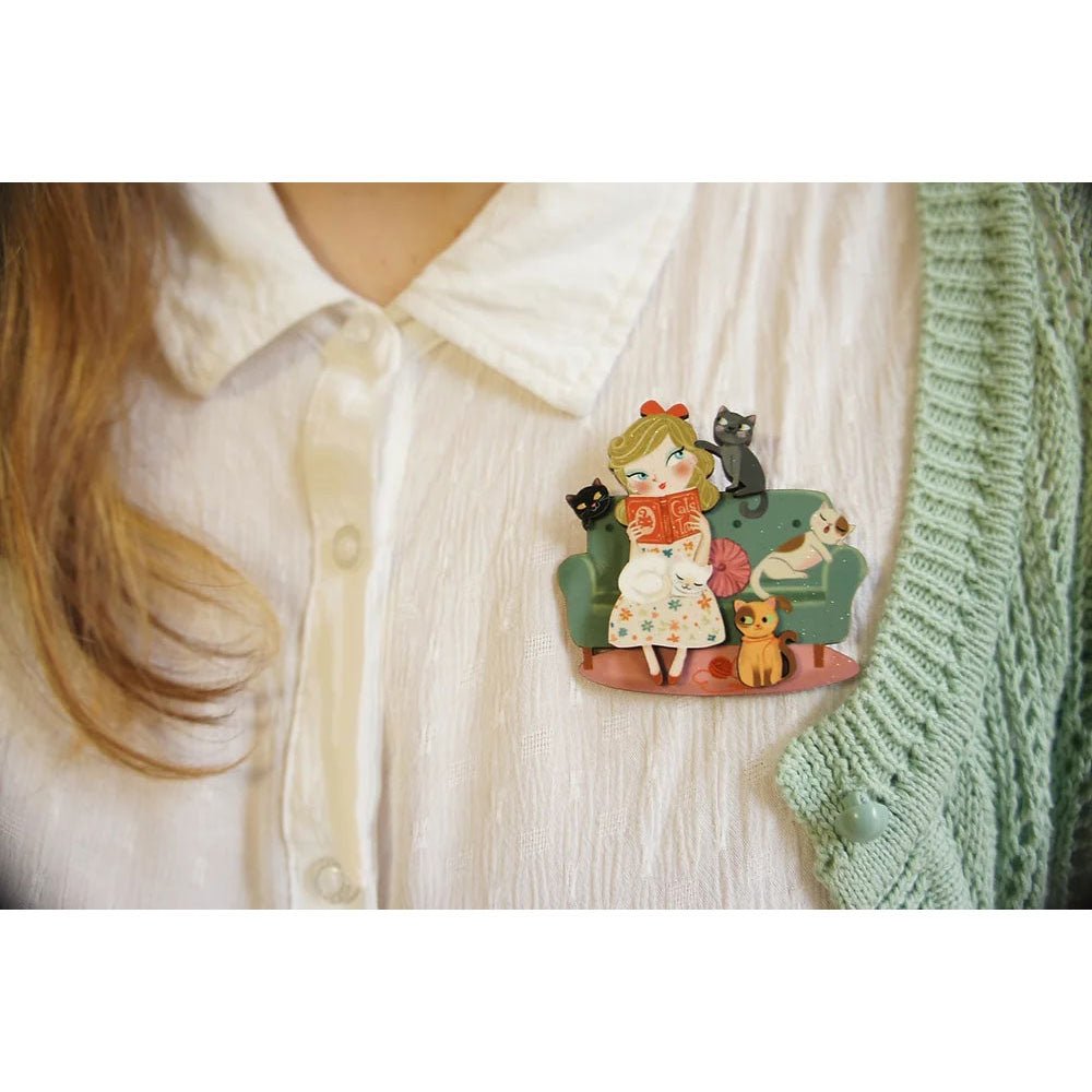 Cat Lover Brooch by Laliblue by Quirks! at Shirley Shoppe