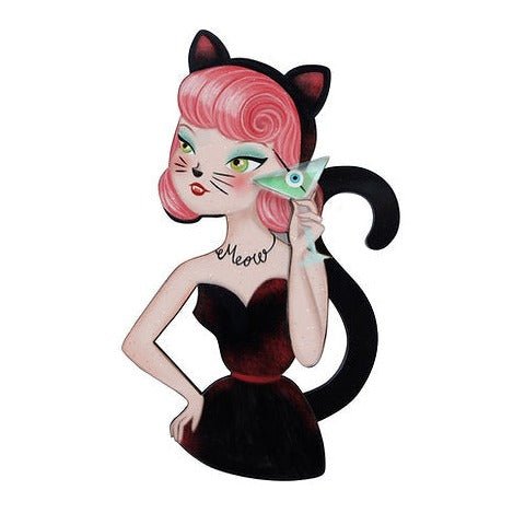 Cat Woman Brooch by Laliblue by Quirks! at Shirley Shoppe