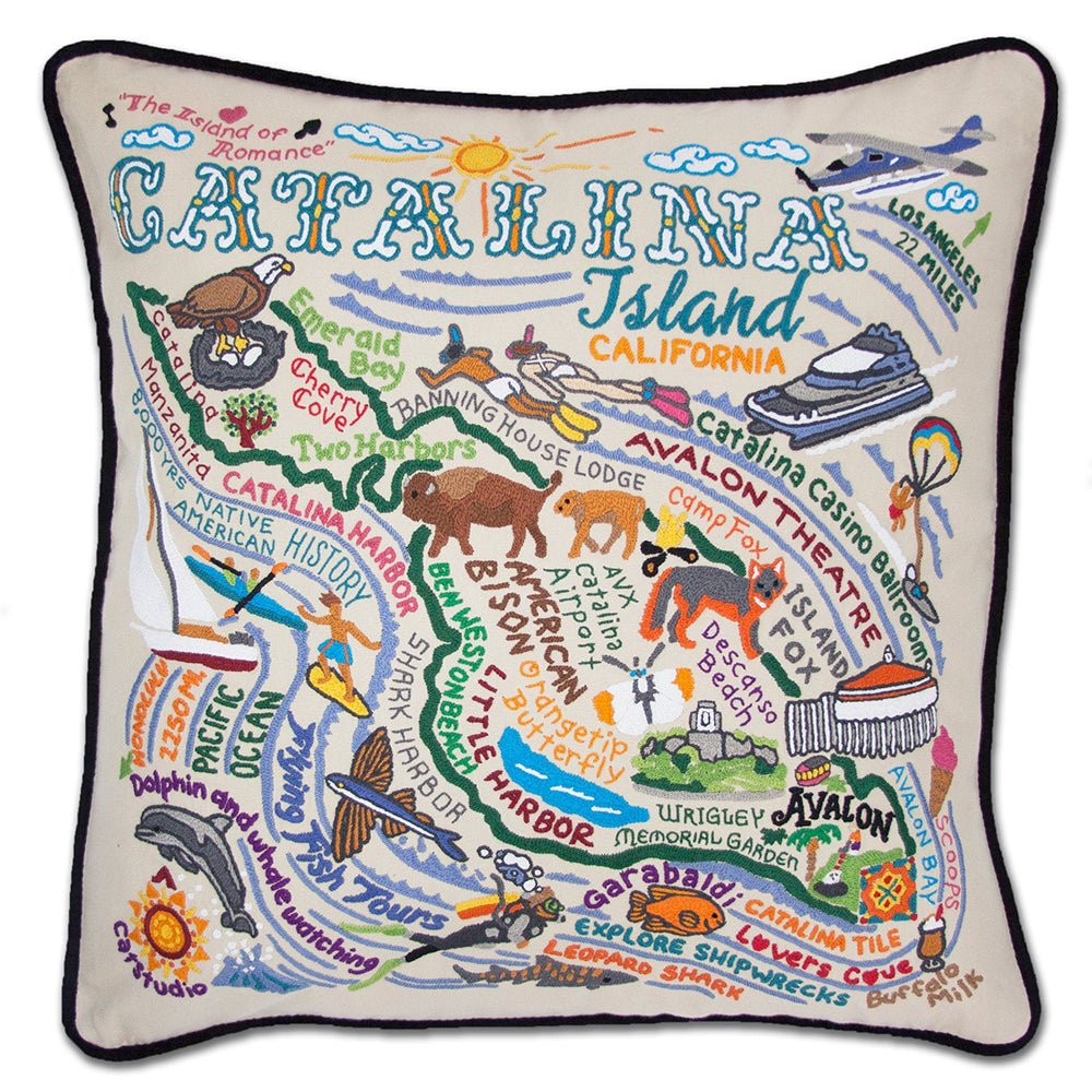 Catalina Hand - Embroidered Pillow by Quirks! at Shirley Shoppe