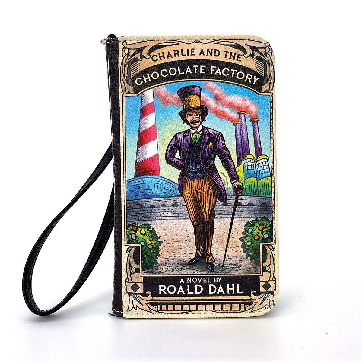 Charlie and the Chocolate Factory Book Wallet Wristlet by Quirks! at Shirley Shoppe