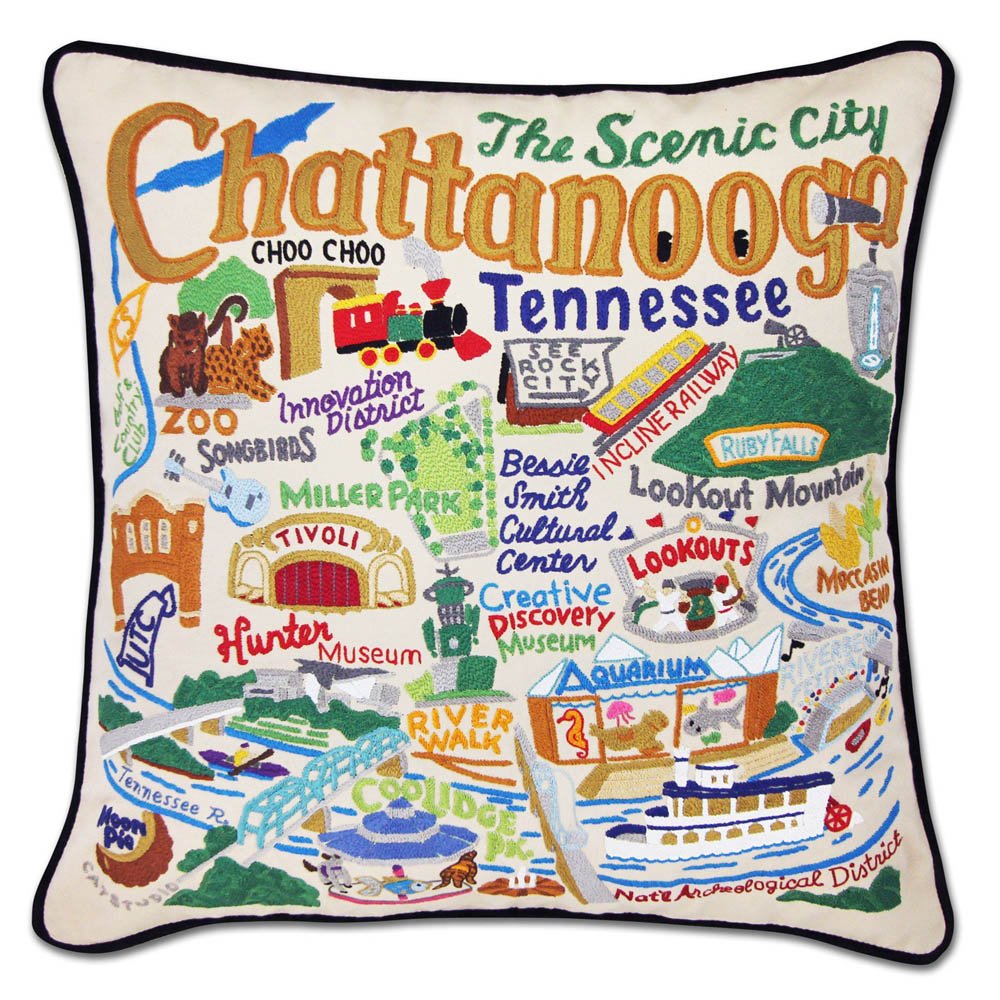 Chattanooga Hand - Embroidered Pillow by CatStudio by Quirks! at Shirley Shoppe