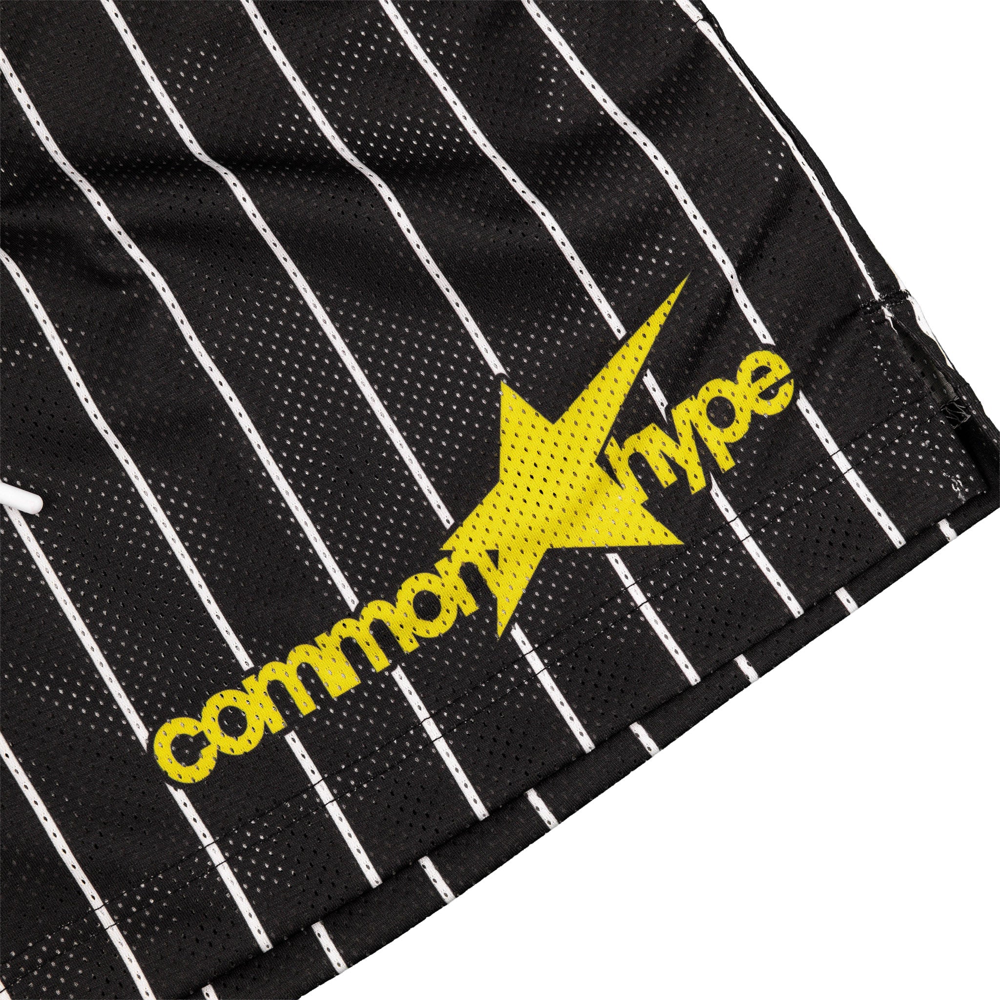 Common Hype Beacon Pinstripe Mesh Short Jet Black