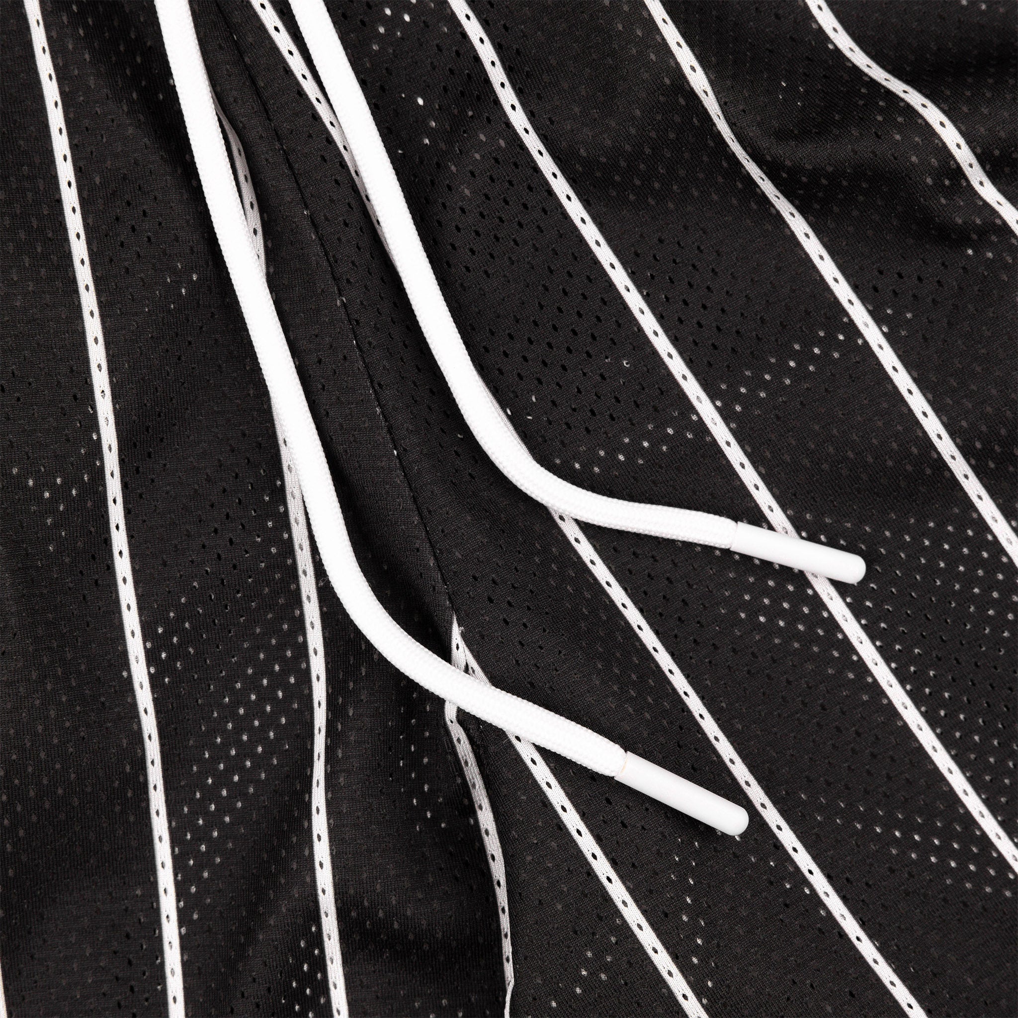 Common Hype Beacon Pinstripe Mesh Short Jet Black