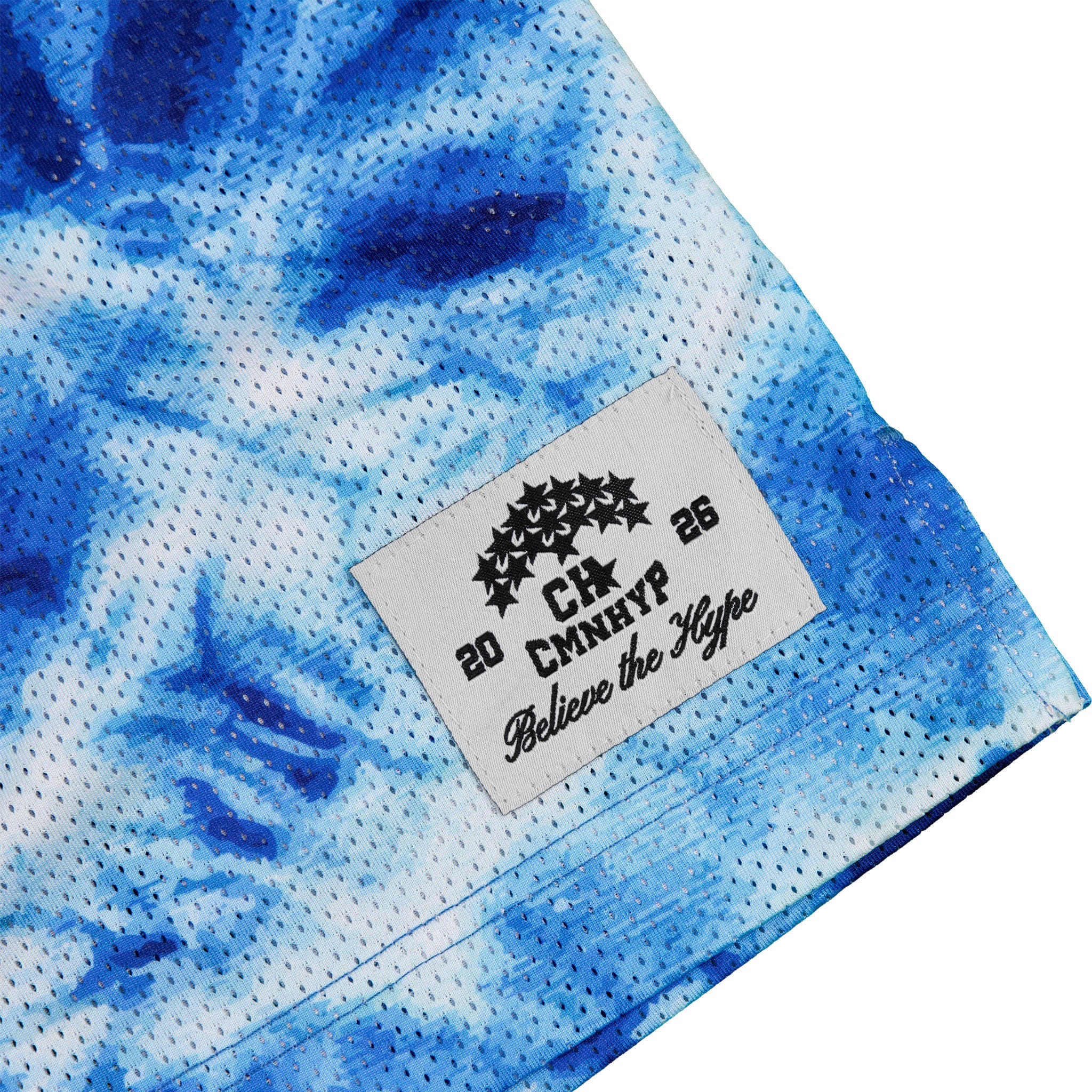 Common Hype Aura Tie Dye Mesh Short Cobalt