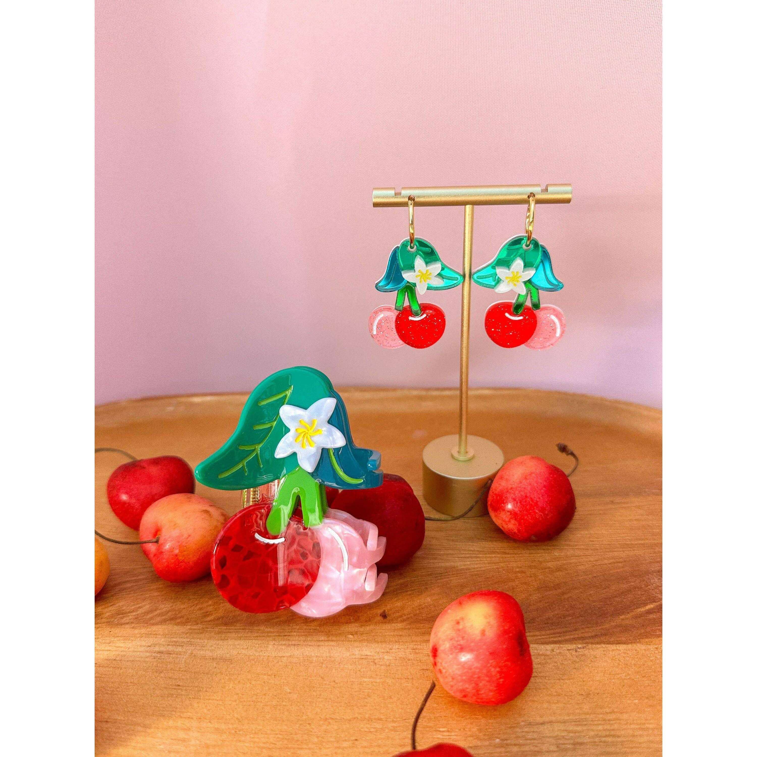 Cherry Hair Claw Clip