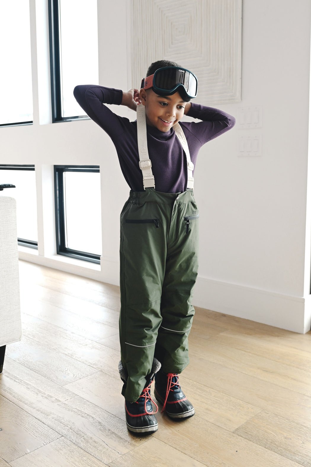 Children's Bamboo Waffle Knit Base Layer Long Sleeve - Last Chance by Cozy Earth at Shirley Shoppe