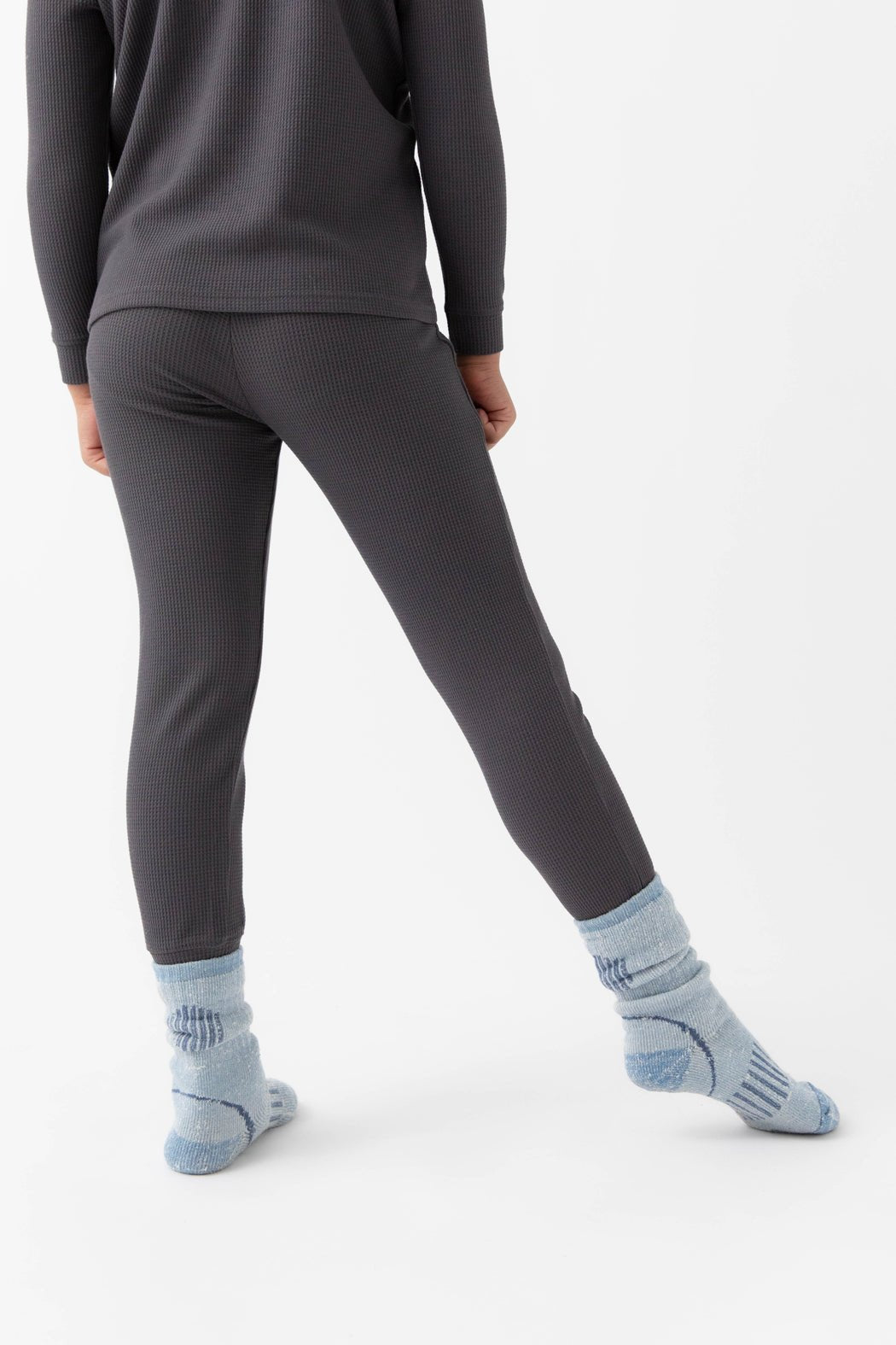 Children's Bamboo Waffle Knit Base Layer Set - Last Chance by Cozy Earth at Shirley Shoppe
