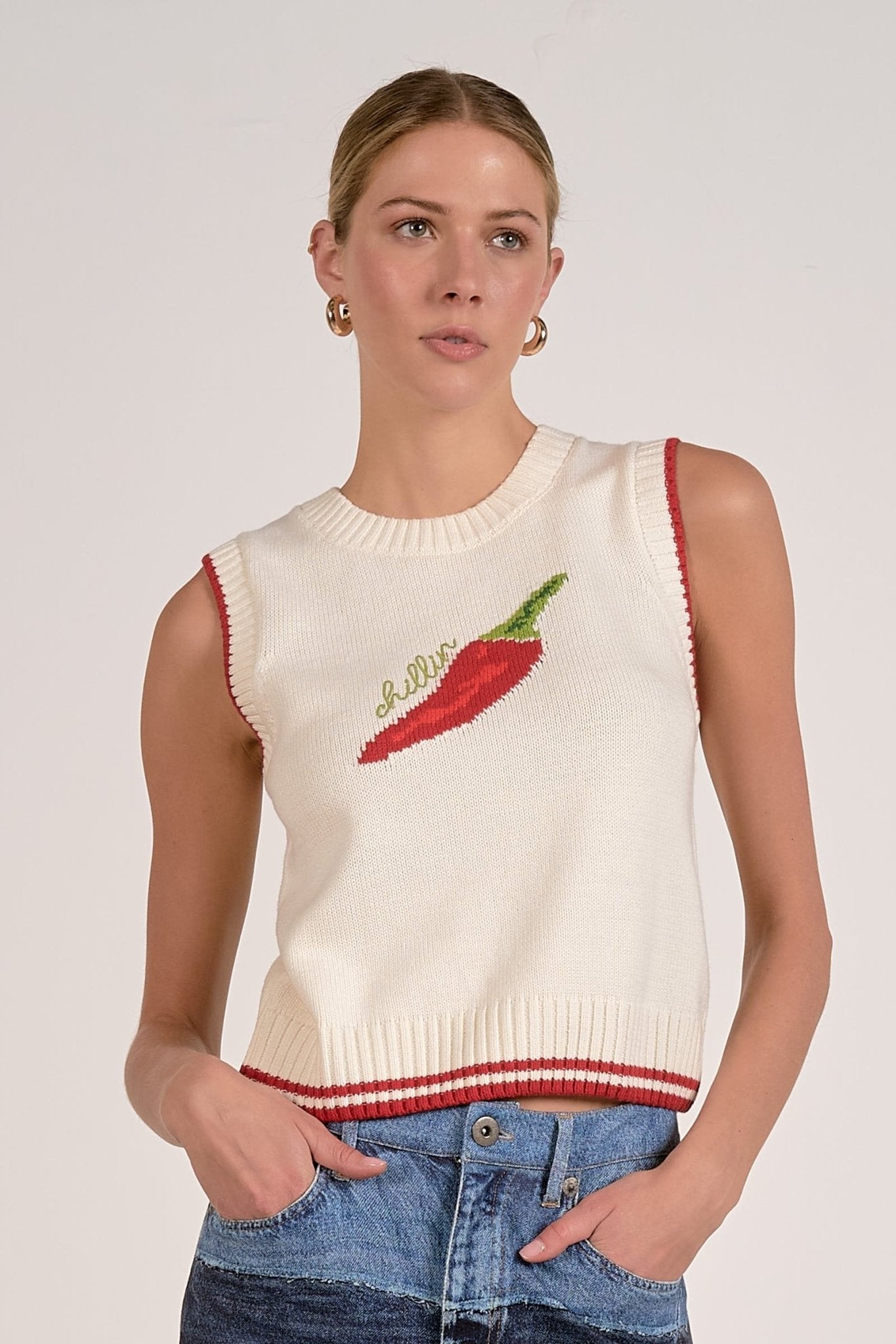 Chili Sweater by Elan at Shirley Shoppe