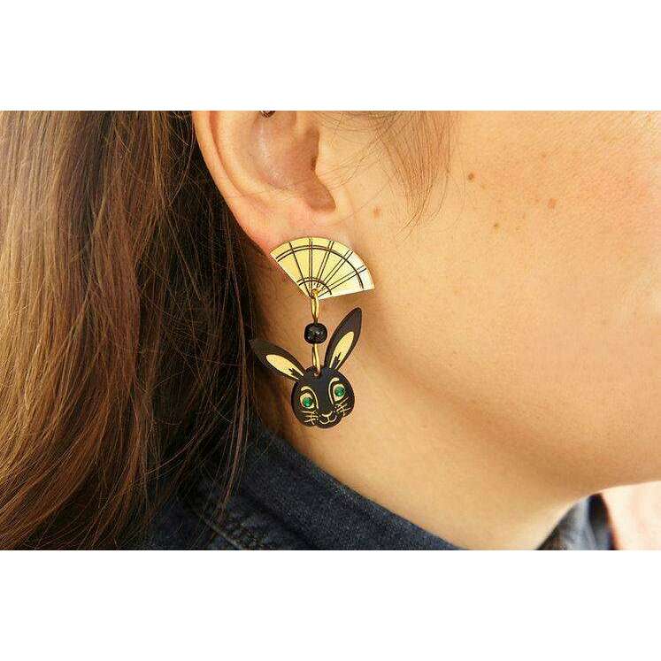 Chinese Year of the Rabbit Earrings by Laliblue