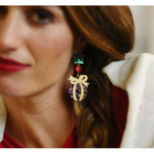 Christmas Bulbs Earrings by Laliblue