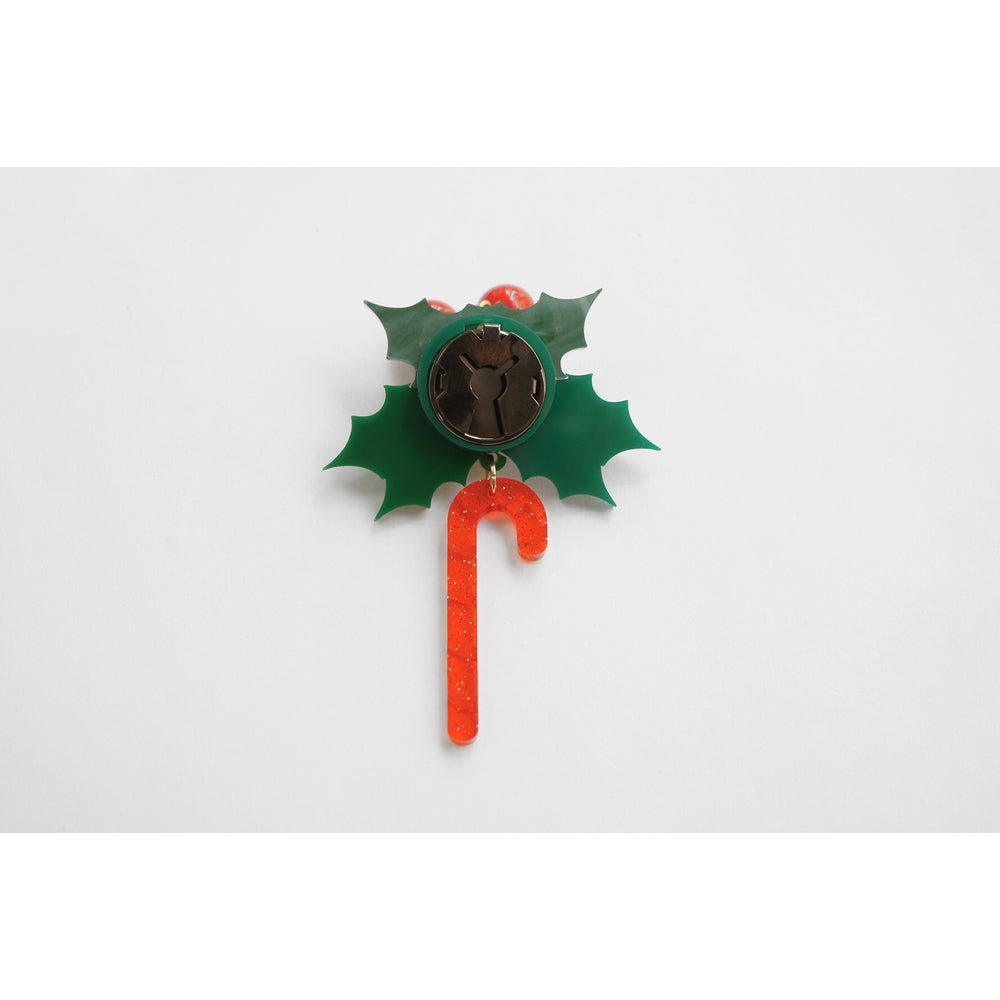 Christmas Candy Cane Button Cover by Laliblue by Quirks! at Shirley Shoppe