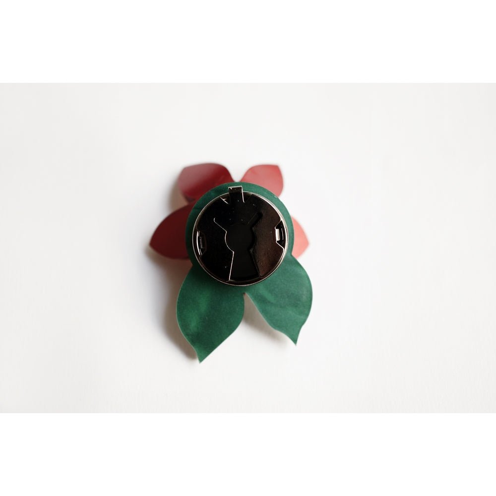 Christmas Flower Button Cover by Laliblue by Quirks! at Shirley Shoppe