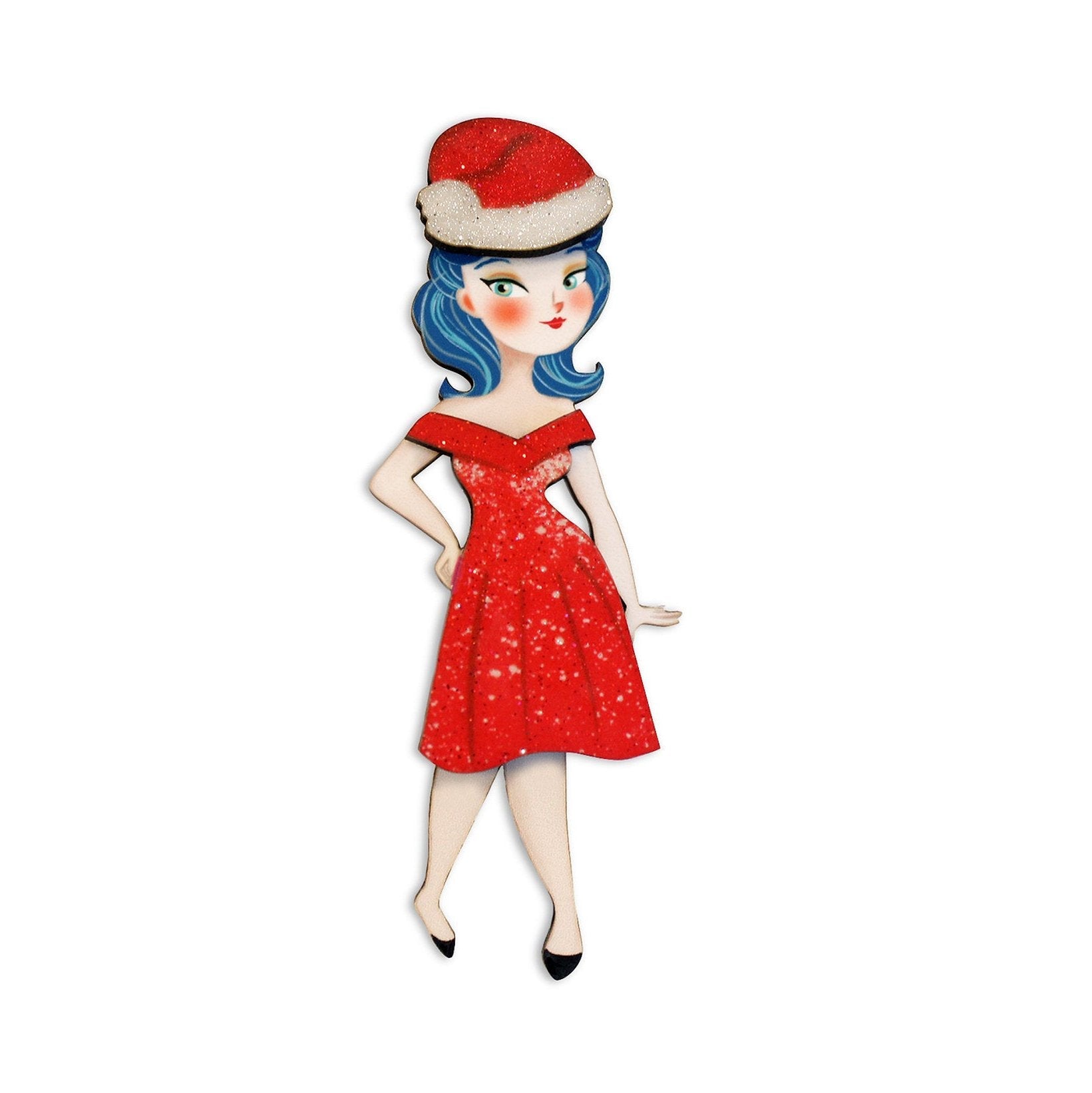 Christmas Holiday Outfit Brooches by Laliblue by Quirks! at Shirley Shoppe