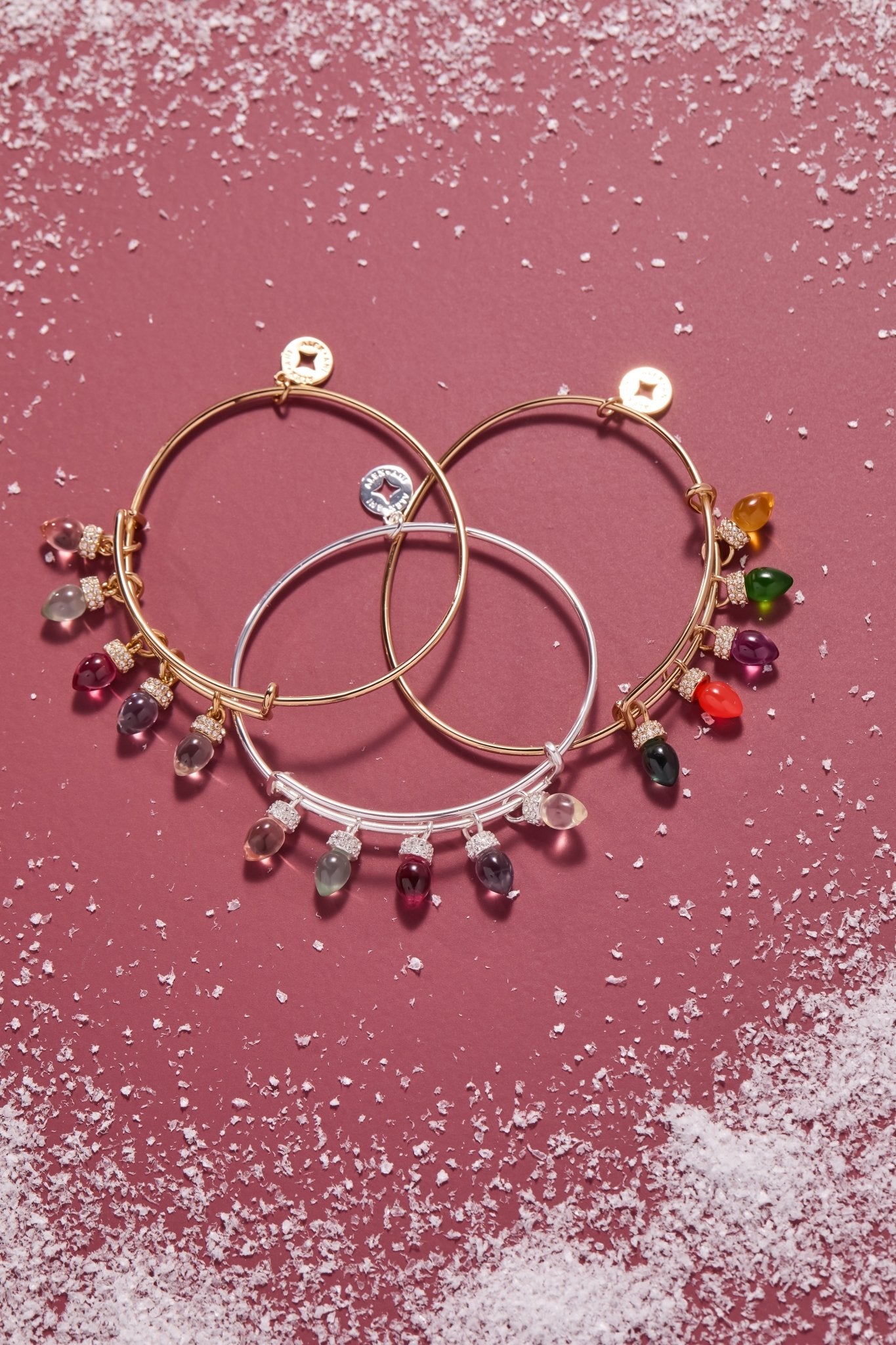 Christmas Light Bulb Charm Bangle by ALEX AND ANI at Shirley Shoppe