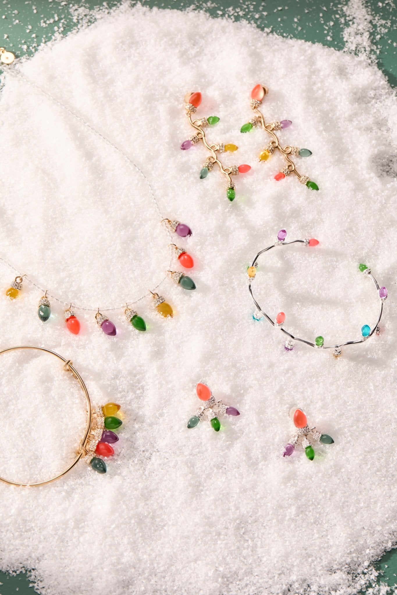 Christmas Light Bulb Charm Bangle by ALEX AND ANI at Shirley Shoppe