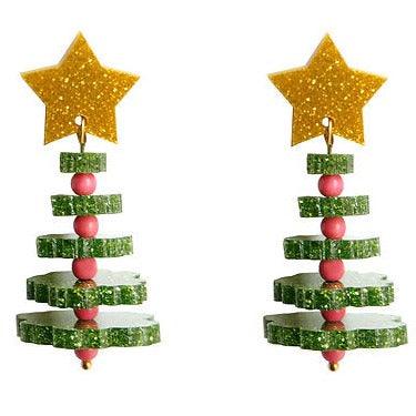 Christmas Tree Earrings by Laliblue by Quirks! at Shirley Shoppe