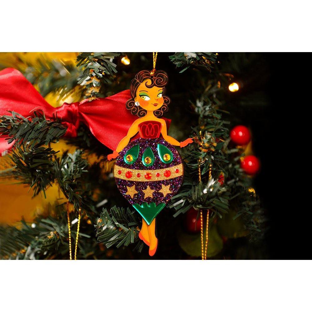 Christmastree Ornament with Stars by Laliblue by Quirks! at Shirley Shoppe