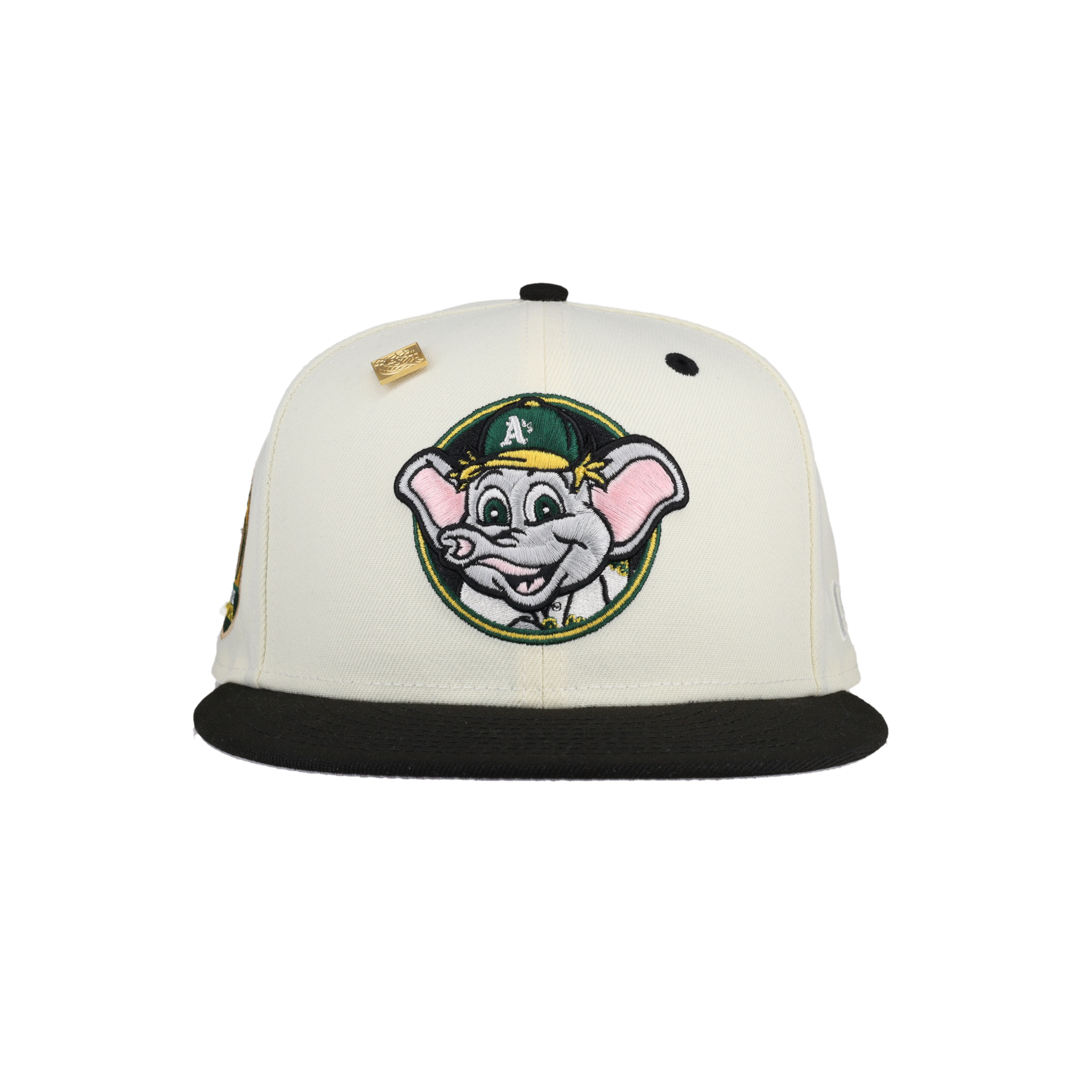 Oakland Athletics Stomper Mascot 50th Anniversary Patch 59Fifty Fitted Hat