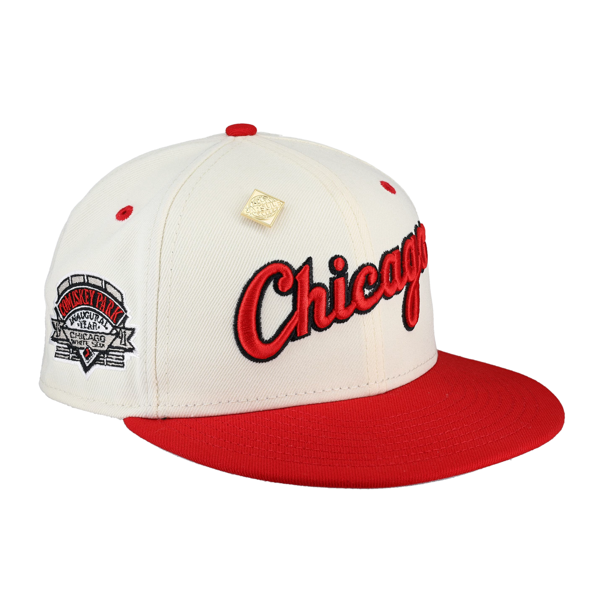 Chicago White Sox Chrome Comiskey Park 59Fifty Fitted Hat