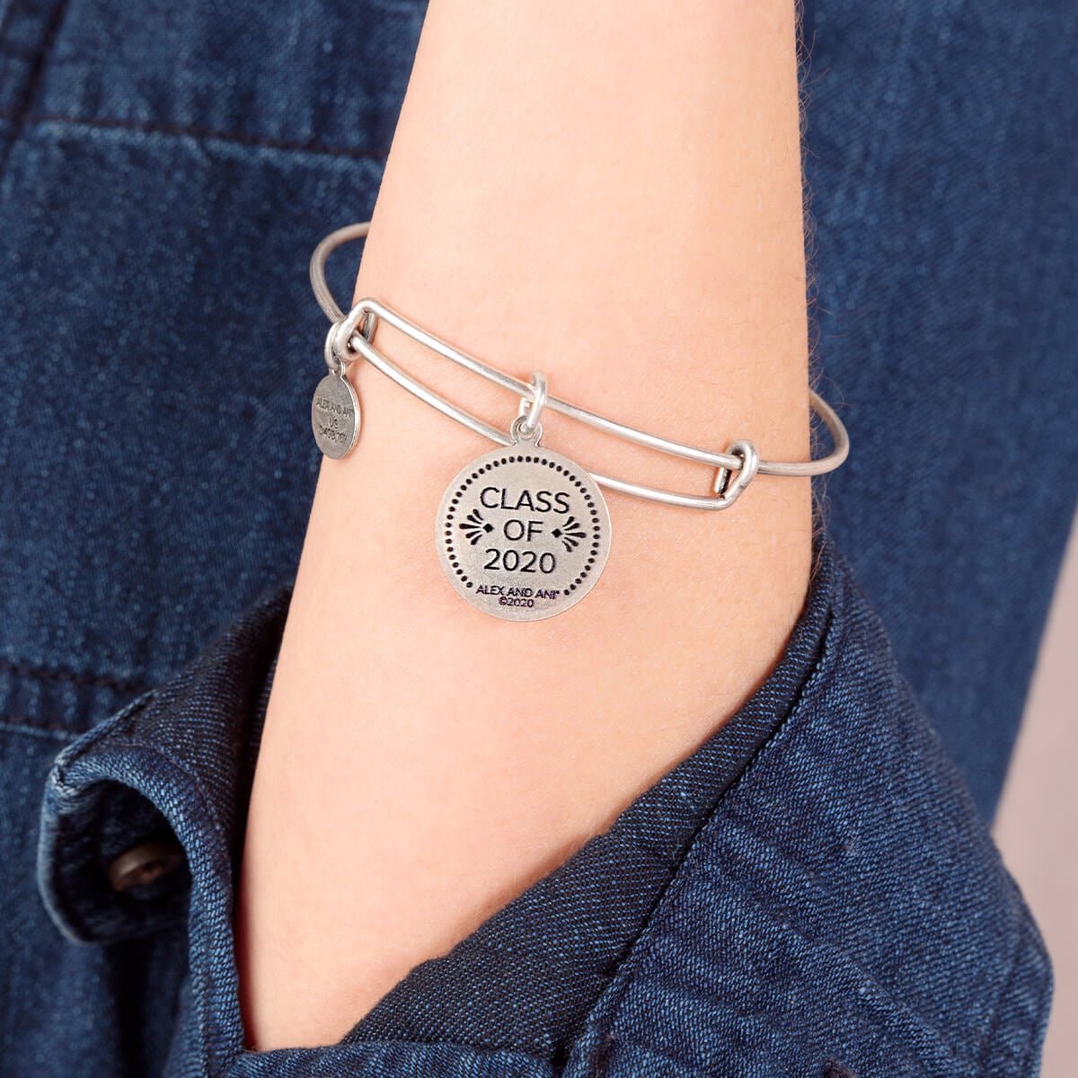 Class of 2020 Charm Bangle by ALEX AND ANI at Shirley Shoppe