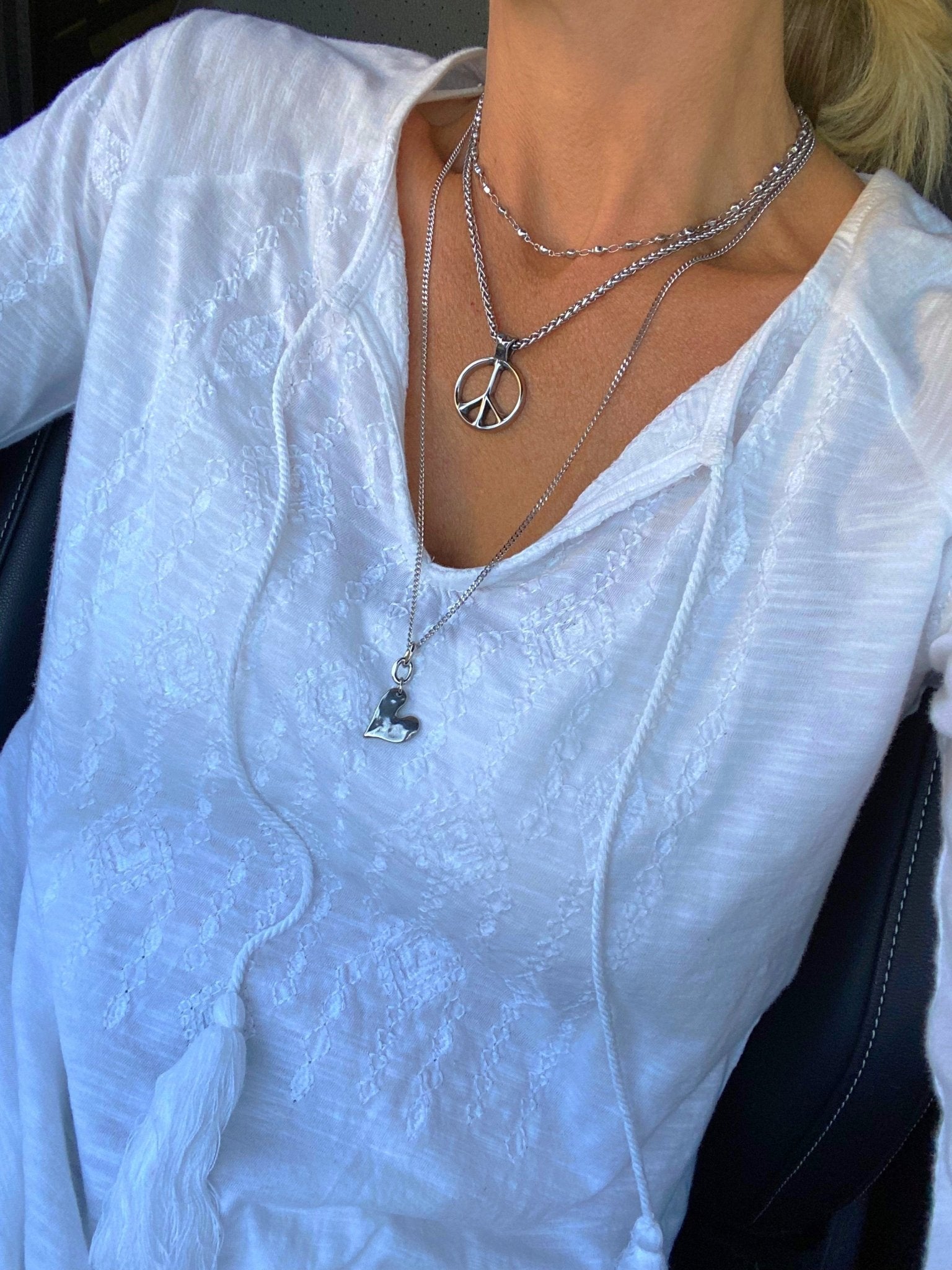 CLASSIC PEACE NECKLACE by Bellaforma Jewelry at Shirley Shoppe