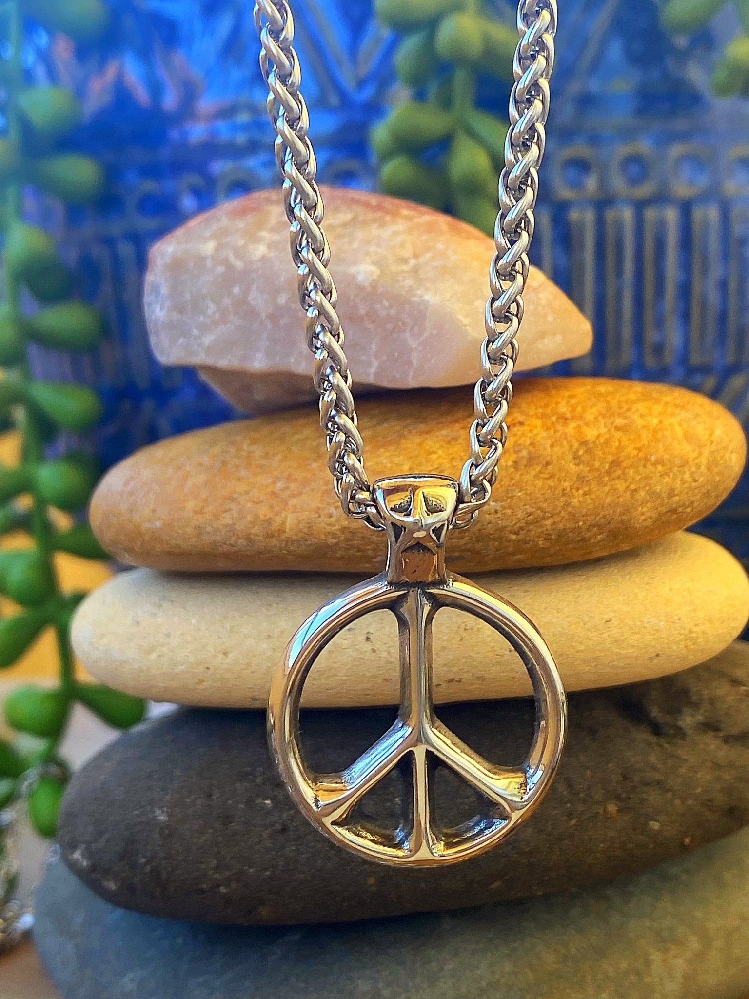 CLASSIC PEACE NECKLACE by Bellaforma Jewelry at Shirley Shoppe
