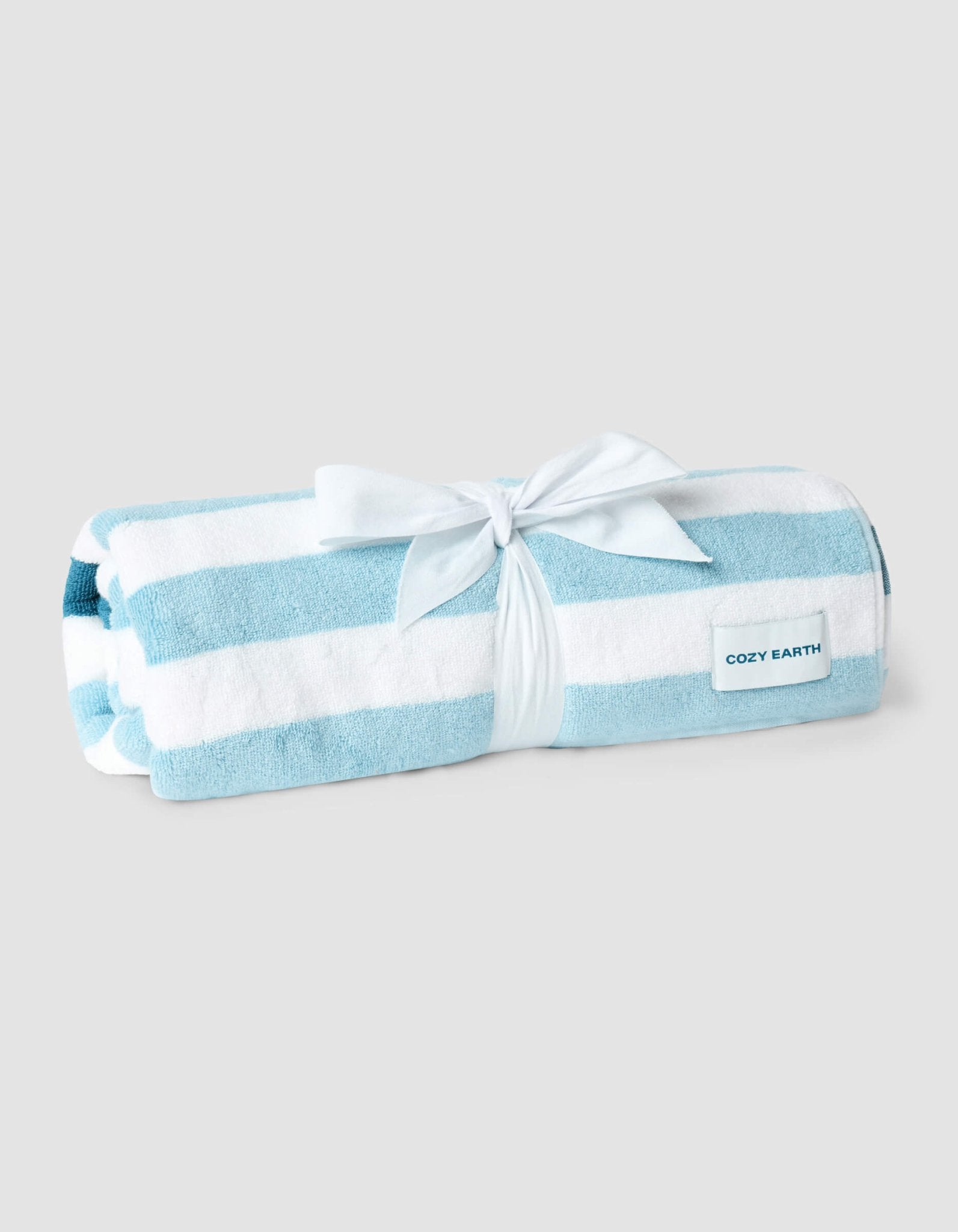 Classic Stripe Resort Towel by Cozy Earth at Shirley Shoppe