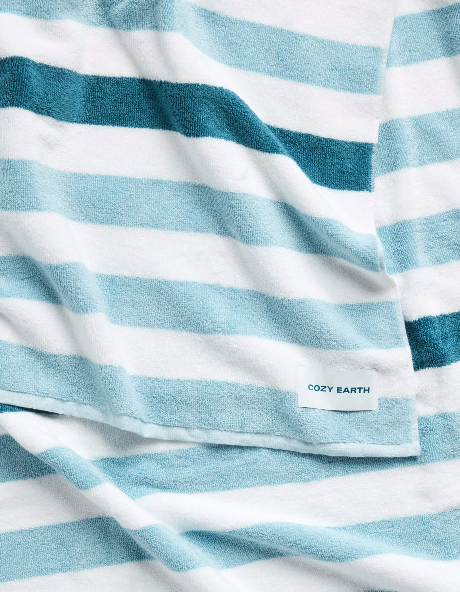 Classic Stripe Resort Towel by Cozy Earth at Shirley Shoppe
