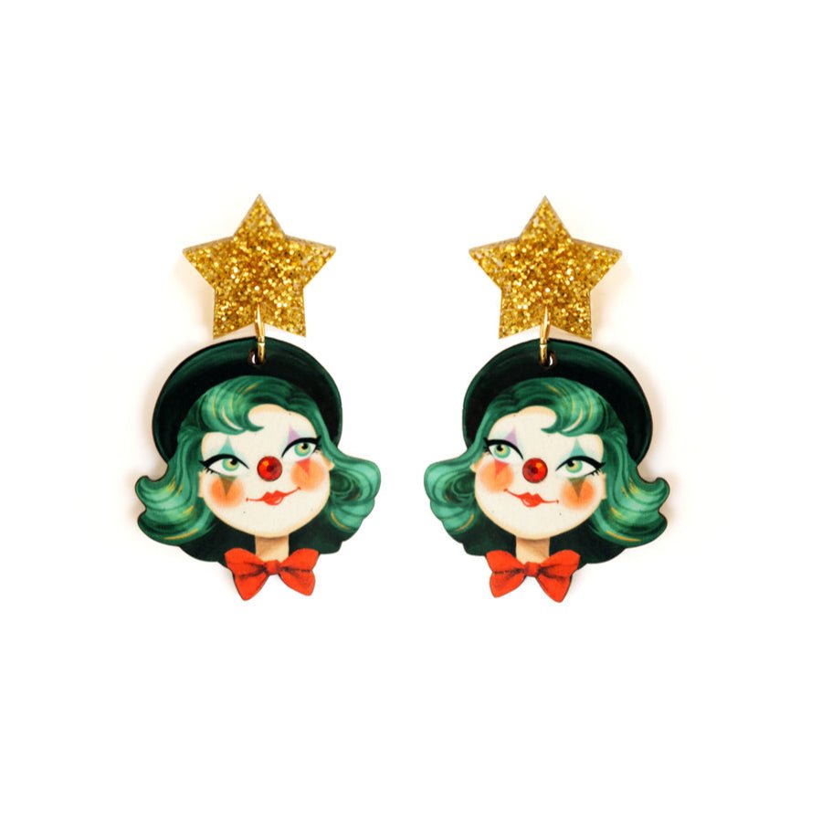 Clown Earrings by Laliblue by Quirks! at Shirley Shoppe