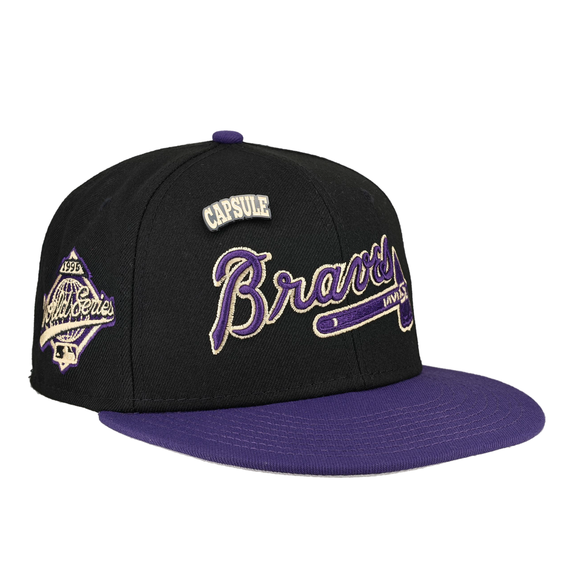 Atlanta Braves Colors in Cream 2.0 Collection 1995 World Series Fitted Hat