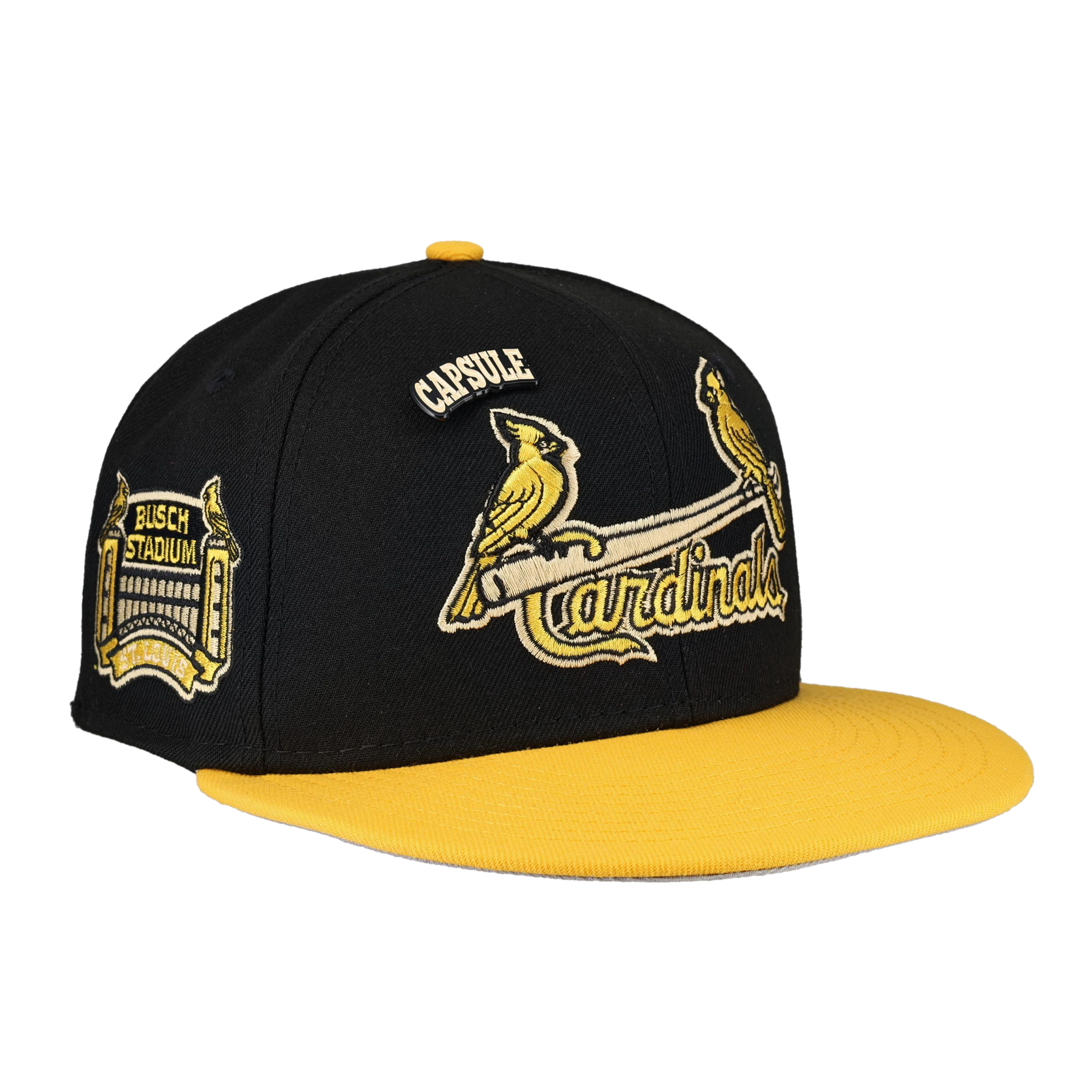 St. Louis Cardinals Colors in Cream 2.0 Collection Busch Stadium Fitted Hat