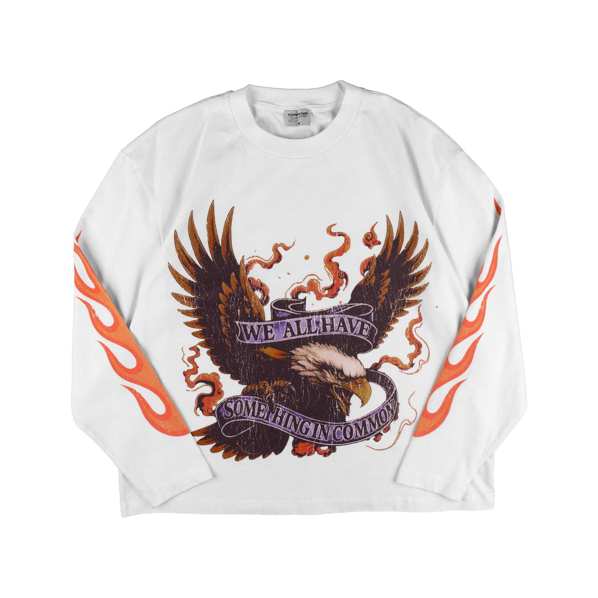 Commons Freedom Long Sleeve Tee White