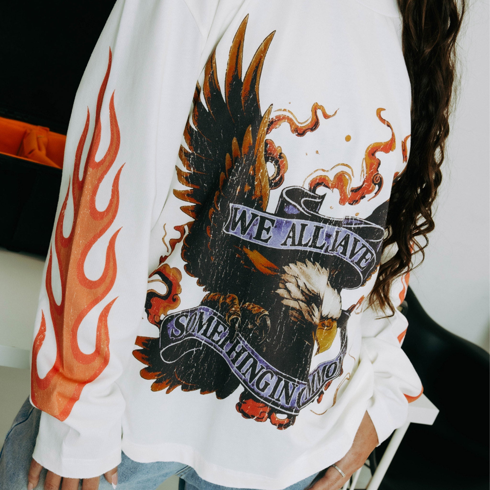 Commons Freedom Long Sleeve Tee White