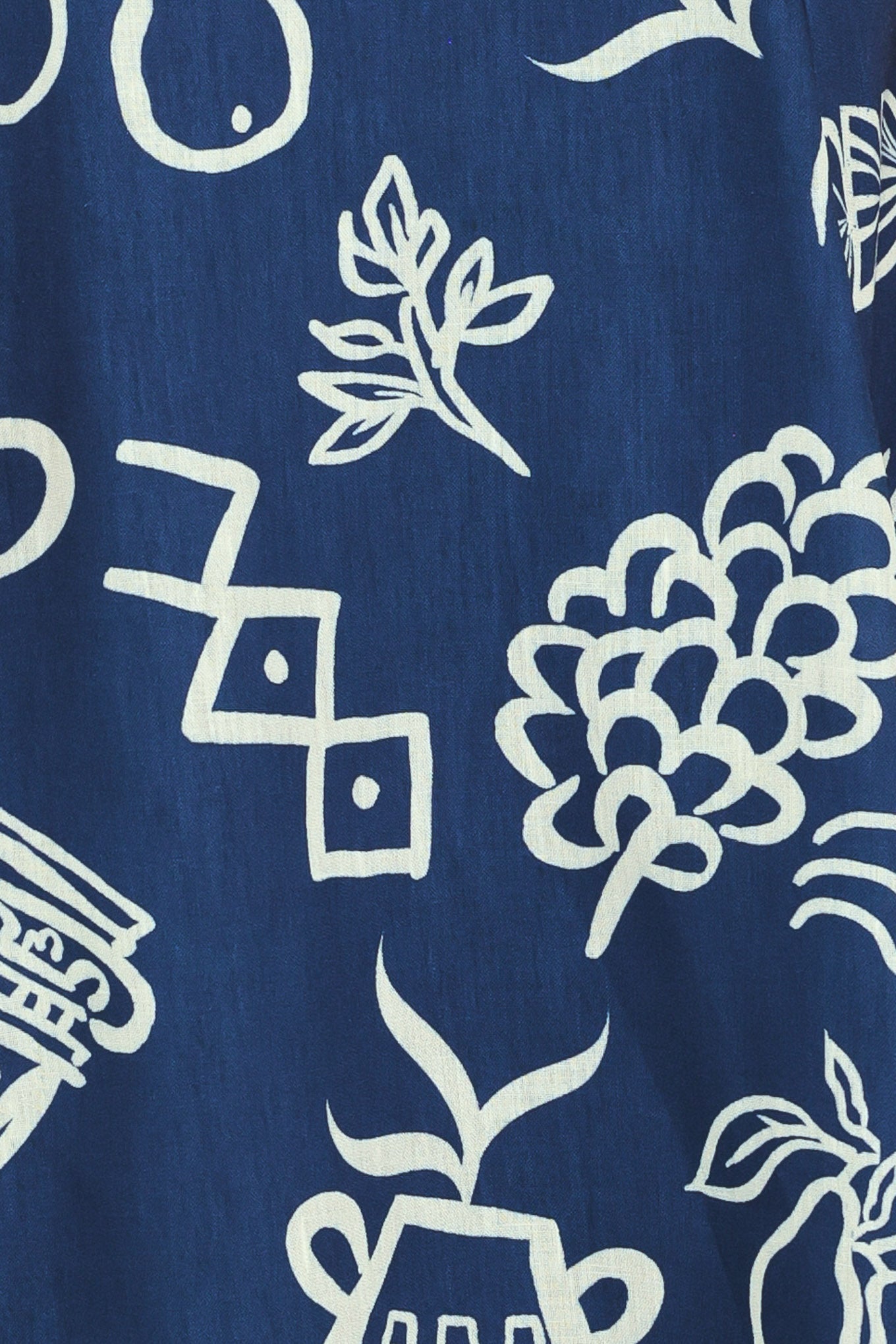 COASTAL SKETCH WOVEN MIDI DRESS by Flying Tomato at Shirley Shoppe