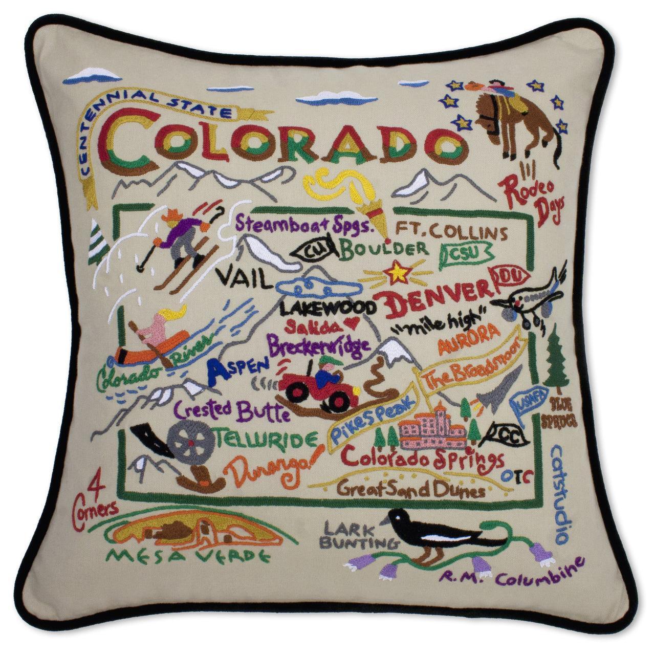 Colorado Hand - Embroidered Pillow by Quirks! at Shirley Shoppe