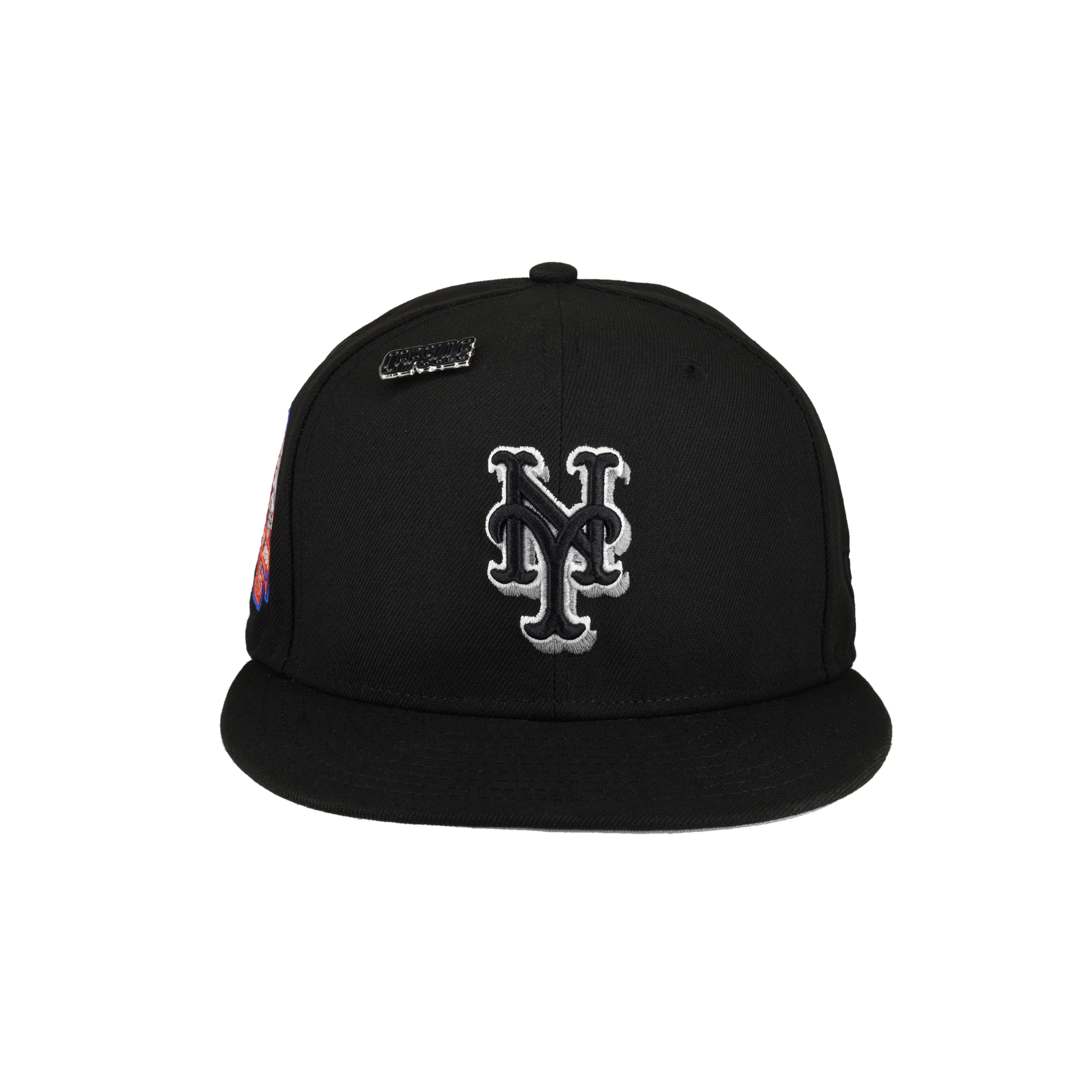 New York Mets Side Splash Collection Shea Stadium Patch Fitted Hat