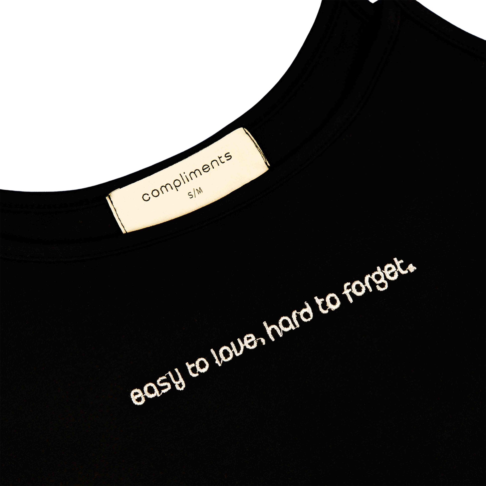 Compliments Easy to Love, Hard to Forget Women's Tank Black