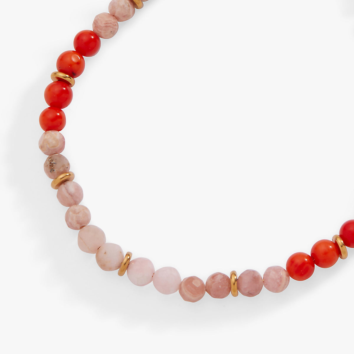 Coral Ombre Semi-Precious Beaded Anklet by ALEX AND ANI at Shirley Shoppe