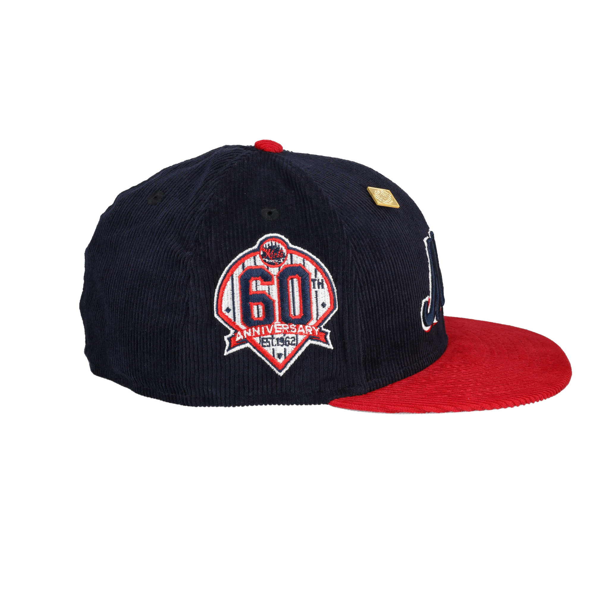 New York Mets Act Accordingly Collection 60th Anniversary Patch Fitted Hat