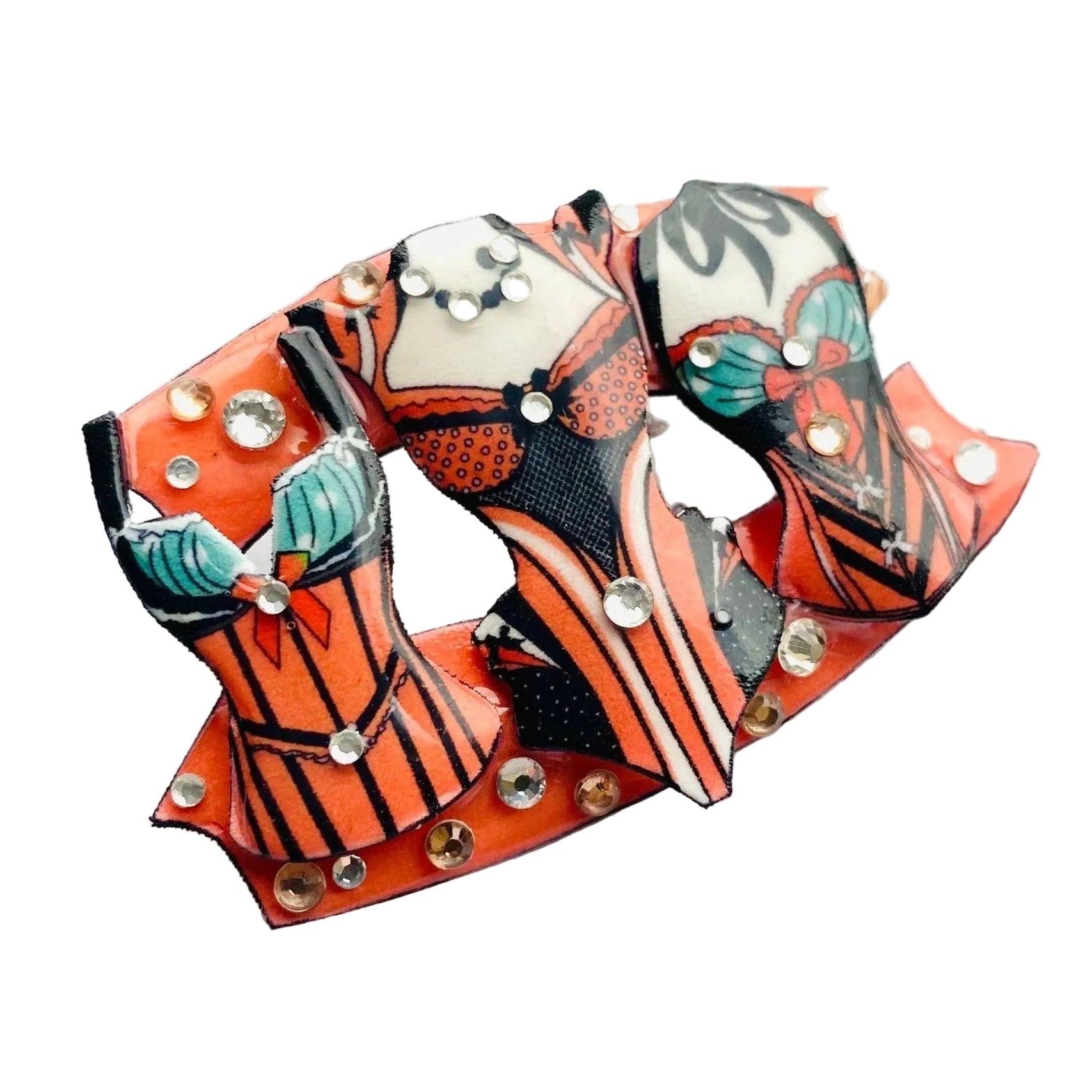 Corset Brooch by Rosie Rose Parker by Quirks! at Shirley Shoppe